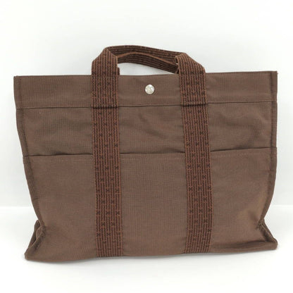 Hermes Her Line MM Tote Bag Canvas Brown — view 2