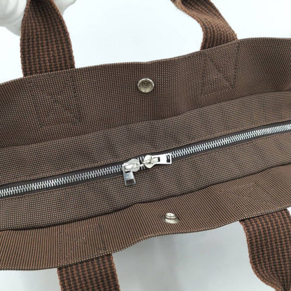 Hermes Her Line MM Tote Bag Canvas Brown — view 6