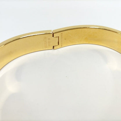 Hermes Clic Clac Bangle Bracelet Plated Gold Orange — view 6