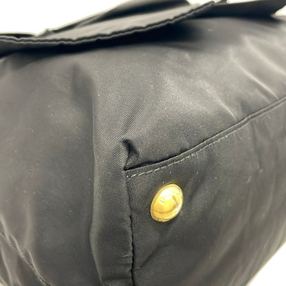 Prada Tote Bag Black Ribbon Leather — view 6