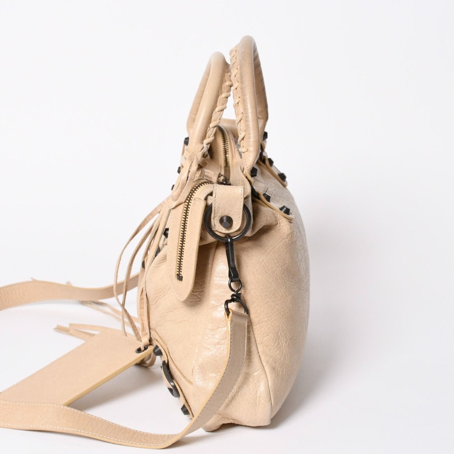 Balenciaga 2-Way Shoulder Bag City the Town Beige — view 4