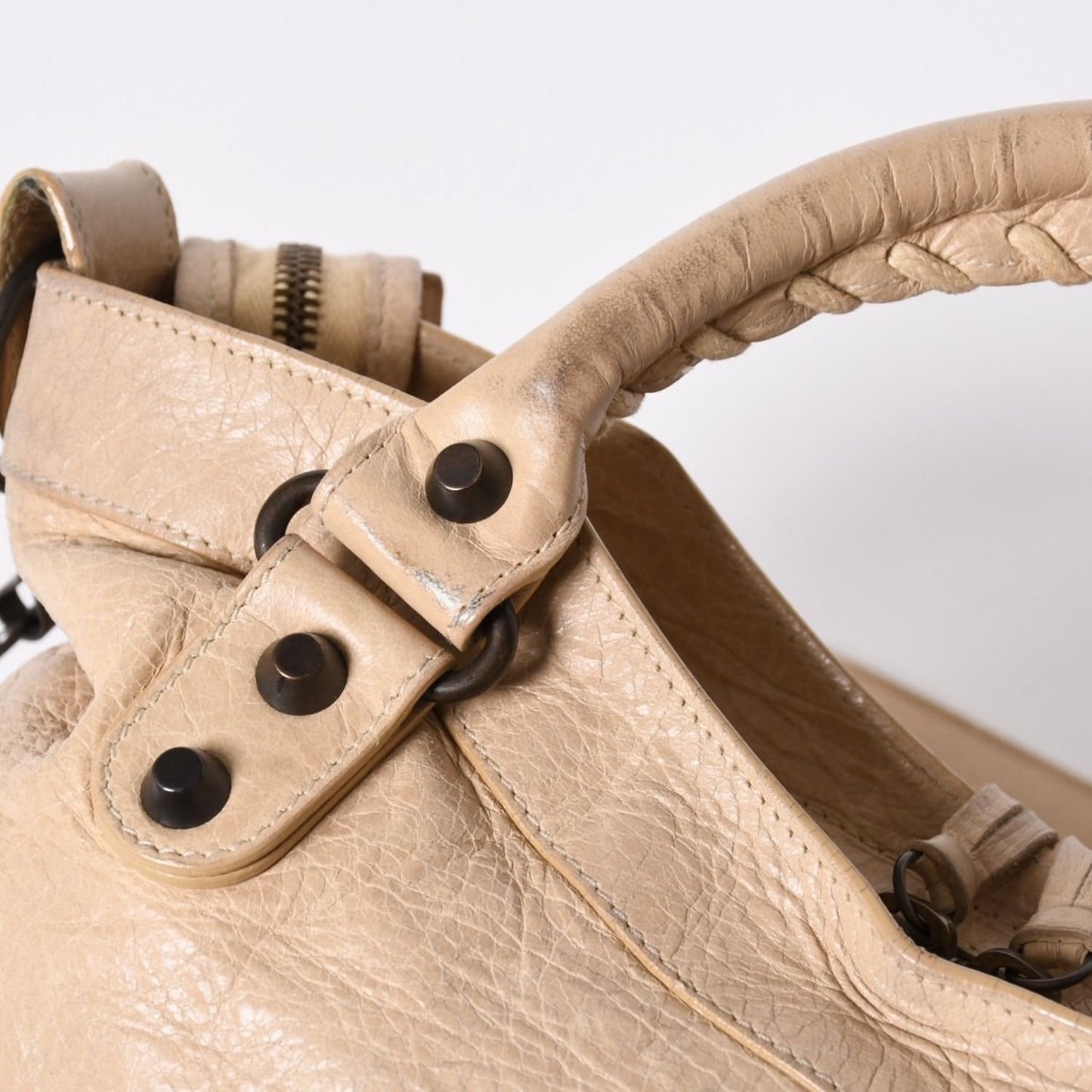 Balenciaga 2-Way Shoulder Bag City the Town Beige — view 7