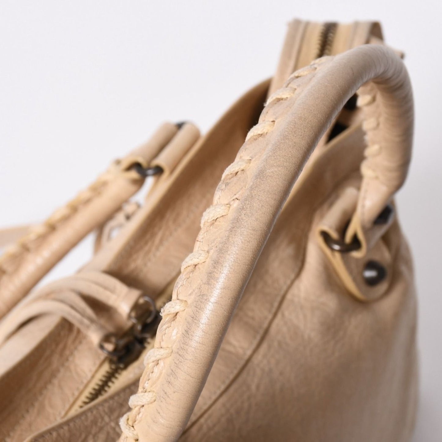 Balenciaga 2-Way Shoulder Bag City the Town Beige — view 6