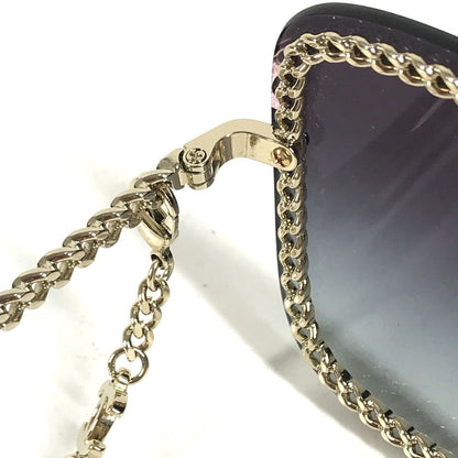 Chanel Sunglasses CC Logo Chain Acetate Black Eyewear — view 4
