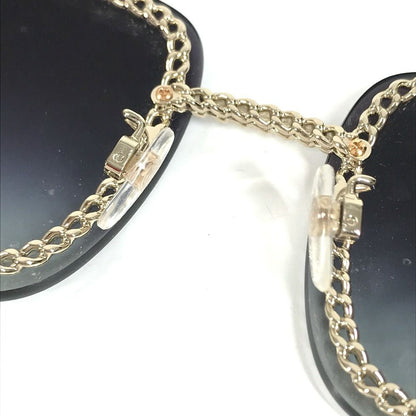 Chanel Sunglasses CC Logo Chain Acetate Black Eyewear — view 2