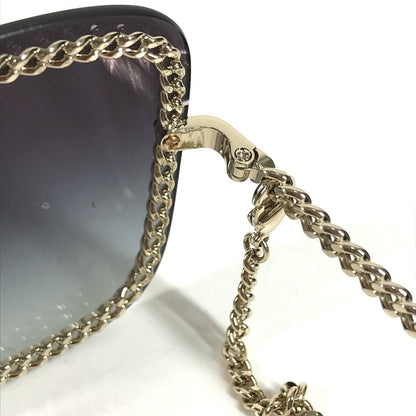 Chanel Sunglasses CC Logo Chain Acetate Black Eyewear — view 3