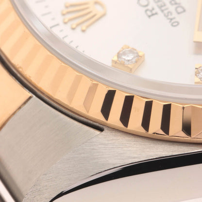 Rolex Datejust Watch 18k Yellow Gold 18k Silver Vintage Numbe Automatic — view 7