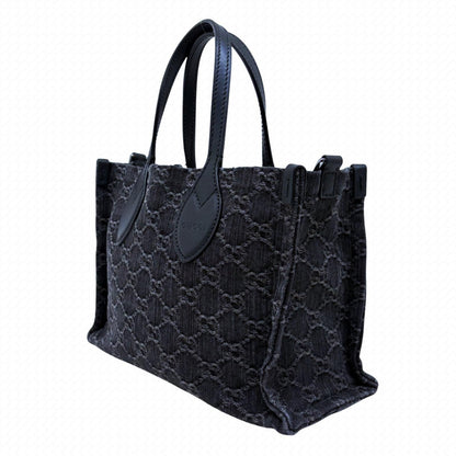 Gucci GG Ophidia Medium 2-Way Bag Canvas Leather Black — view 2