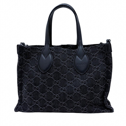 Gucci GG Ophidia Medium 2-Way Bag Canvas Leather Black