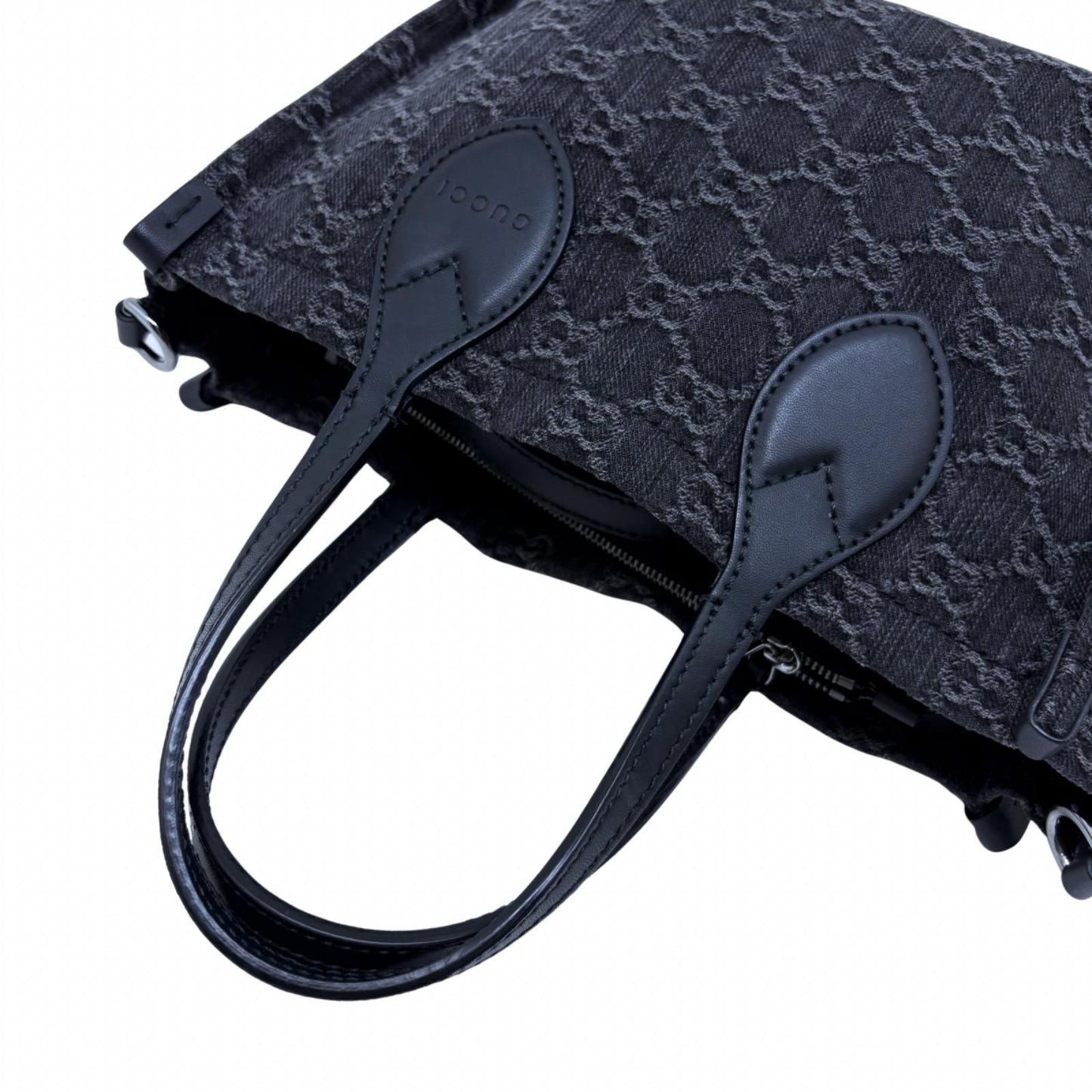 Gucci GG Ophidia Medium 2-Way Bag Canvas Leather Black — view 4