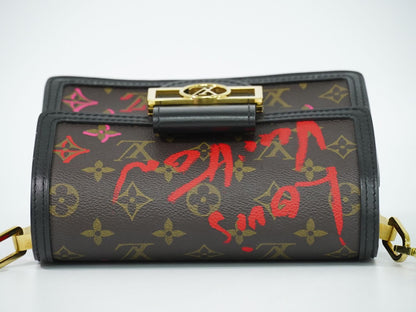 Louis Vuitton LV Dauphine Mini Fall in Love Monogram Shoulder Bag Pochette Brown — view 5