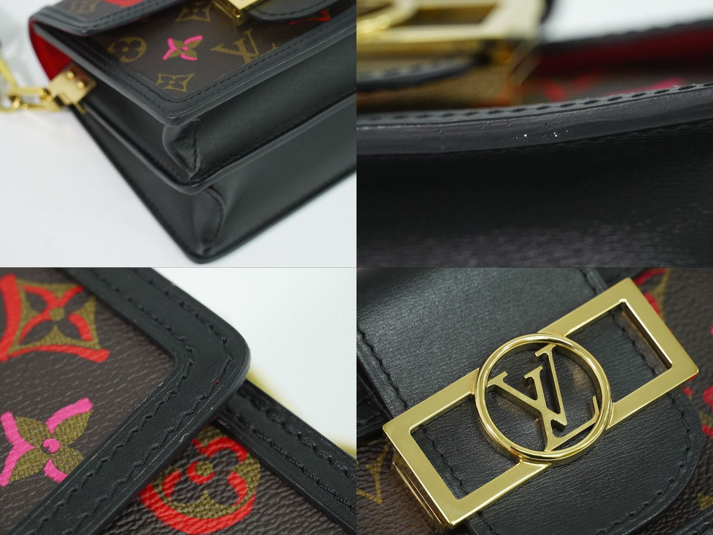 Louis Vuitton LV Dauphine Mini Fall in Love Monogram Shoulder Bag Pochette Brown — view 7