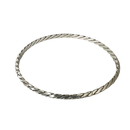 Tiffany & Co Vintage Twist Bangle 925 Sterling Silver Bracelet — view 5