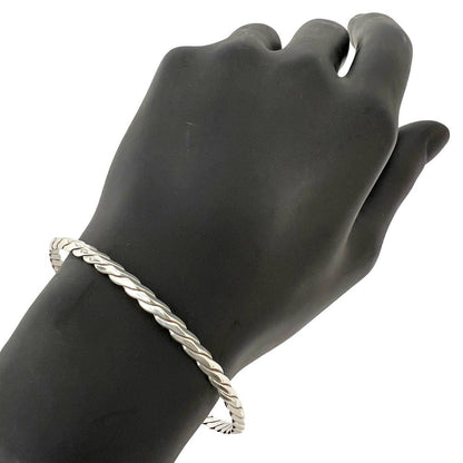Tiffany & Co Vintage Twist Bangle 925 Sterling Silver Bracelet — view 2