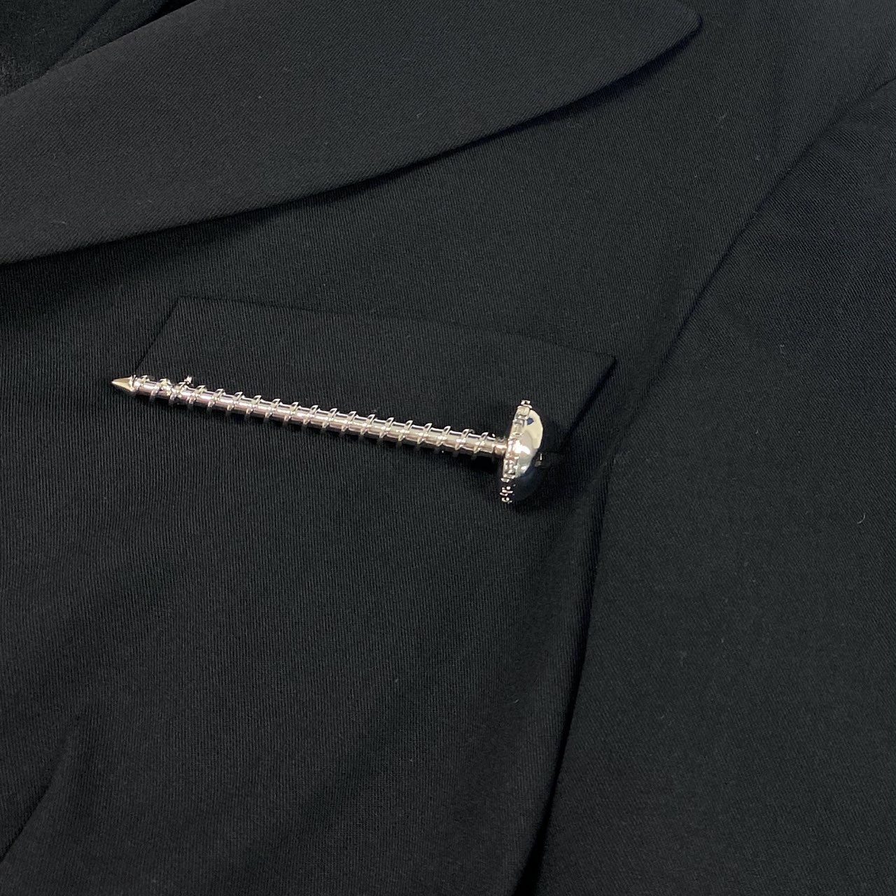 Versace Id6 Collection Tailored Jacket Elastic Stretch Logo Plate Black — view 8