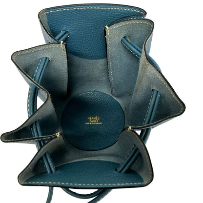 Hermes Pouch Blue Jean — view 4