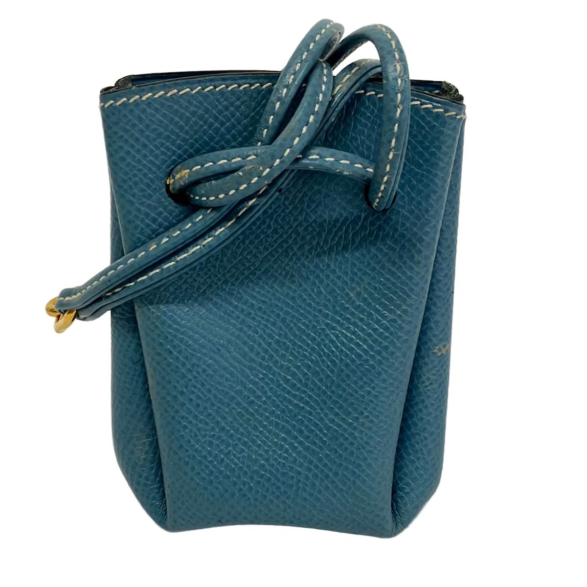 Hermes Pouch Blue Jean
