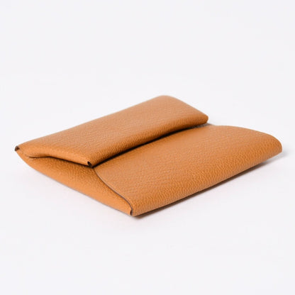 Hermes Bastia Verso Coin Purse Chevre Glitter Silver — view 3