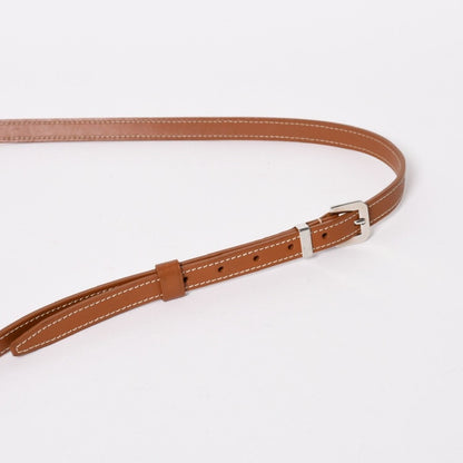 Goyard Cup Vert PM Shoulder Bag Brown Leather Silver — view 6