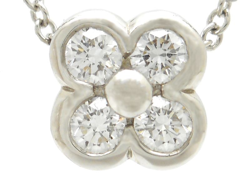Tiffany & Co Bezel Set Pendant Platinum Diamond — view 4