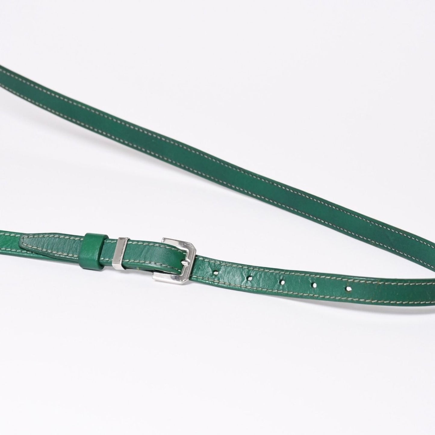 Goyard Cup Vert PM Shoulder Bag Green Leather Silver — view 8