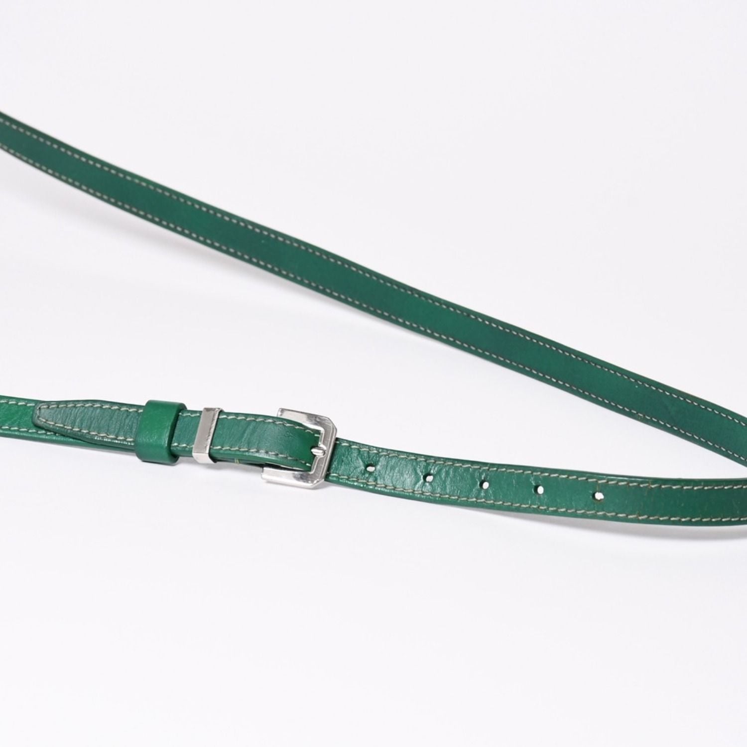 Goyard Cup Vert PM Shoulder Bag Green Leather Silver — view 8
