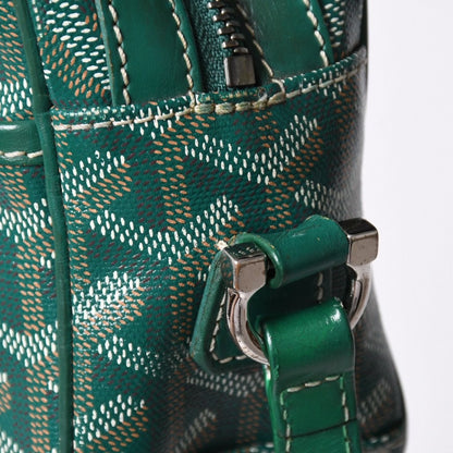 Goyard Cup Vert PM Shoulder Bag Green Leather Silver — view 6