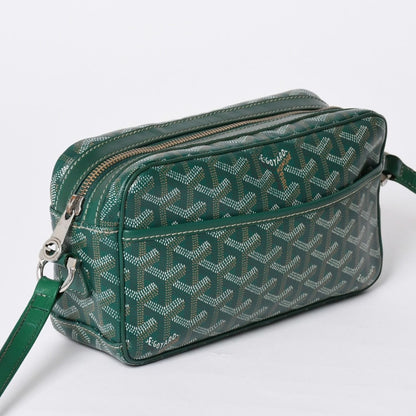 Goyard Cup Vert PM Shoulder Bag Green Leather Silver — view 3