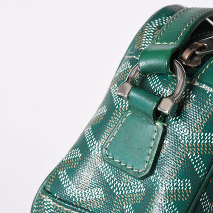 Goyard Cup Vert PM Shoulder Bag Green Leather Silver — view 4