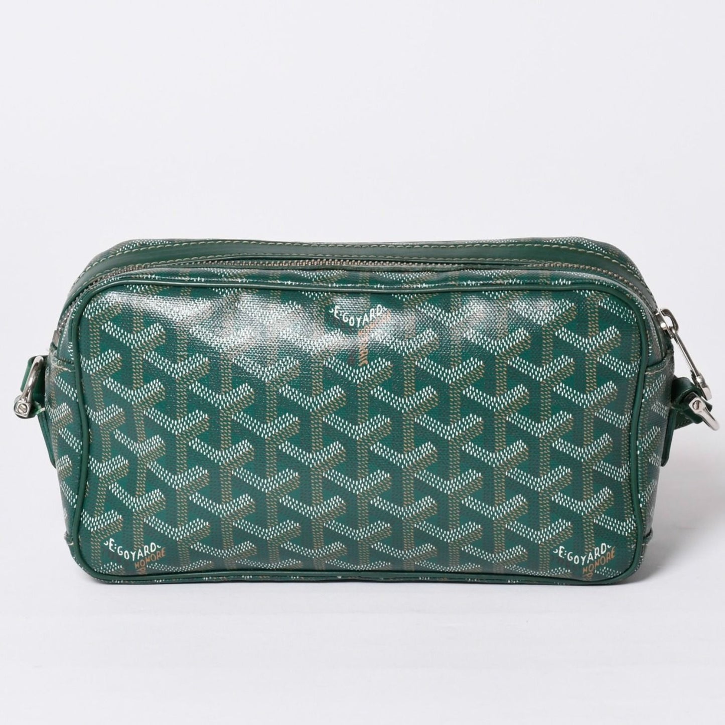 Goyard Cup Vert PM Shoulder Bag Green Leather Silver — view 2
