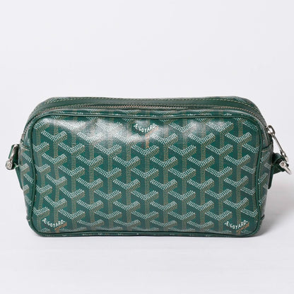 Goyard Cup Vert PM Shoulder Bag Green Leather Silver — view 2