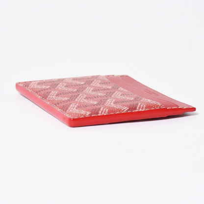 Goyard Saint Sulpice Card Case Red Vauzel Calfskin — view 4