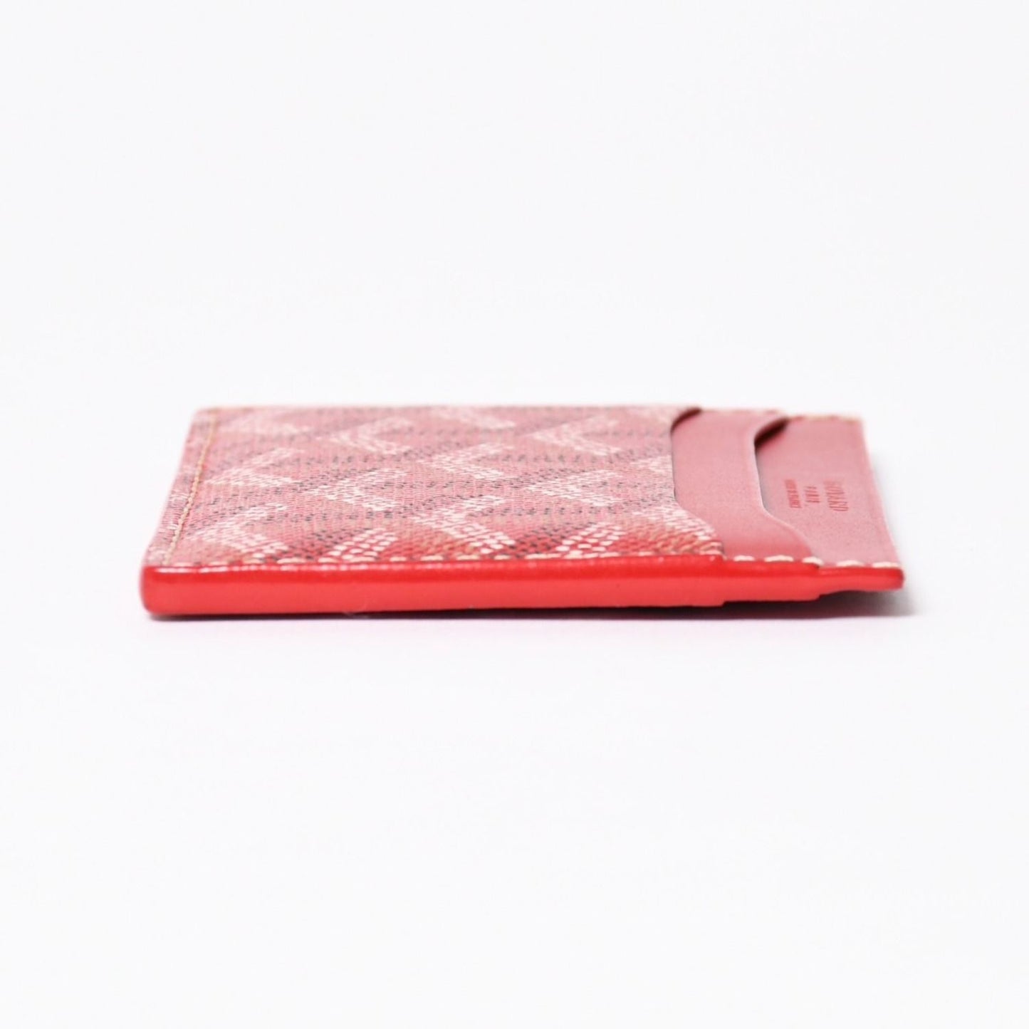 Goyard Saint Sulpice Card Case Red Vauzel Calfskin — view 5