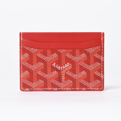 Goyard Saint Sulpice Card Case Red Vauzel Calfskin — view 2