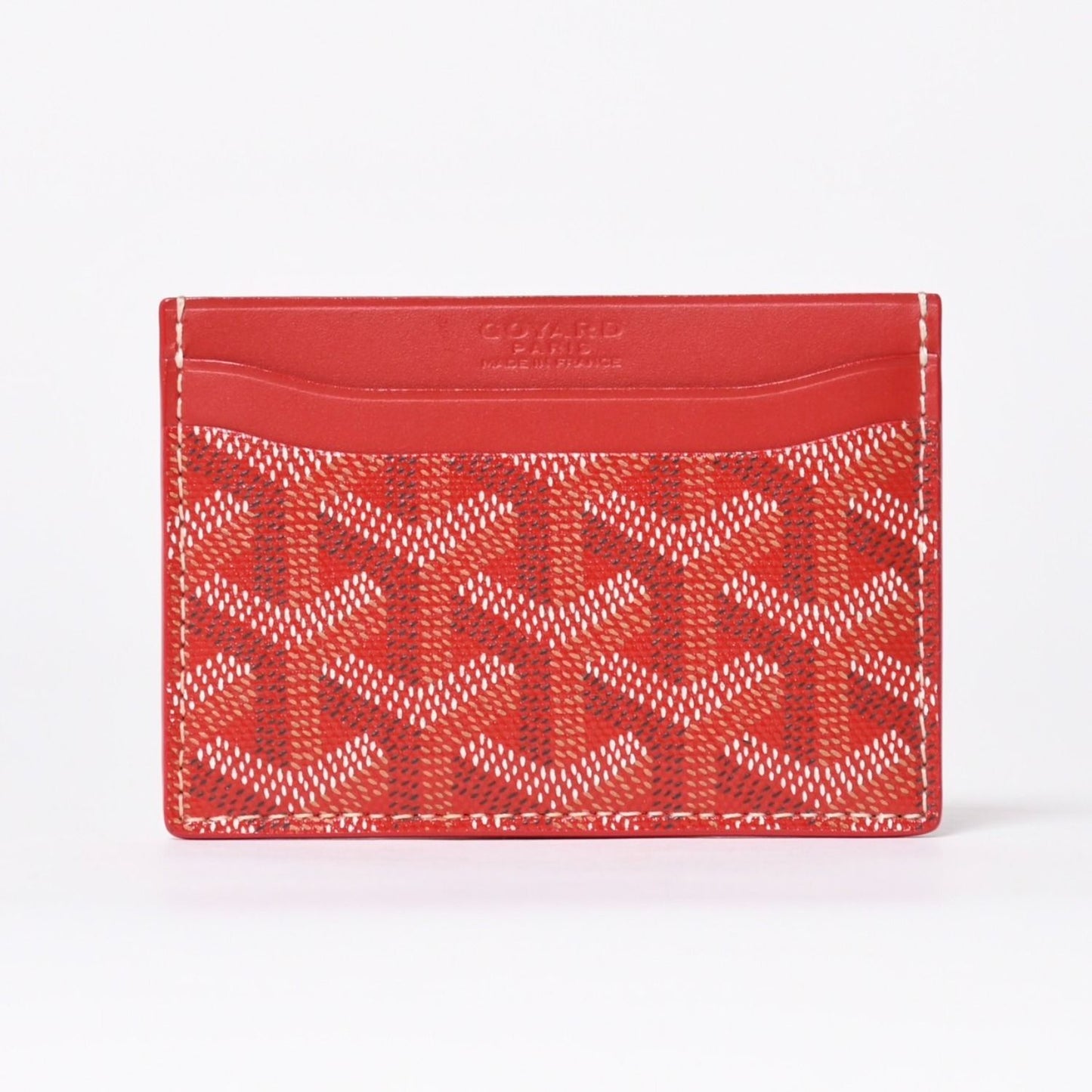 Goyard Saint Sulpice Card Case Red Vauzel Calfskin