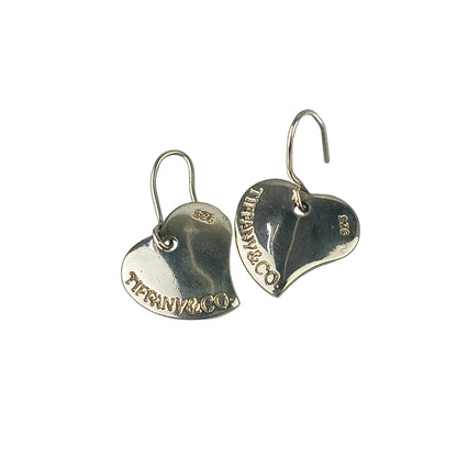 Tiffany & Co Earrings Curvedheart Silver