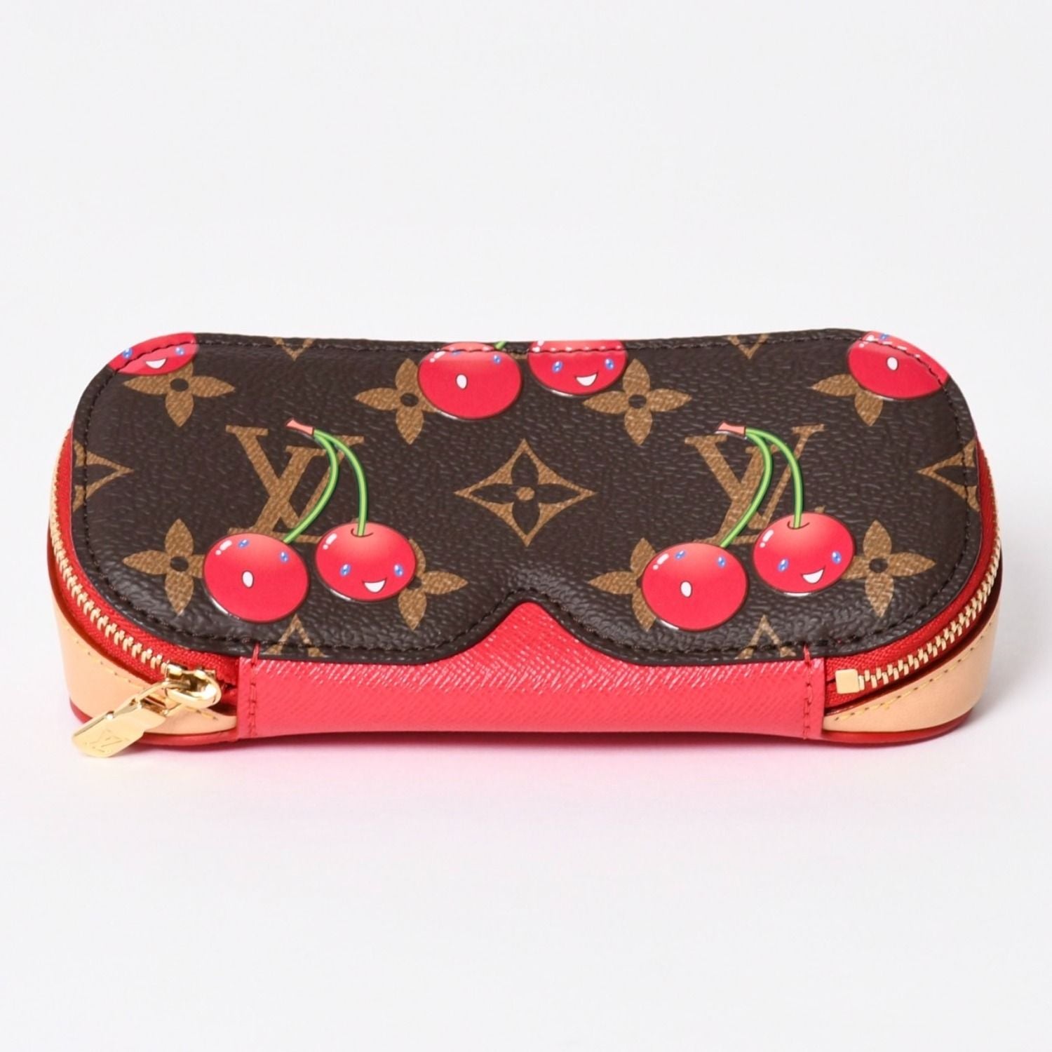 Louis Vuitton LV TM Sunglasses Pouch GM Case Monogram Cherry Takashi Murakami