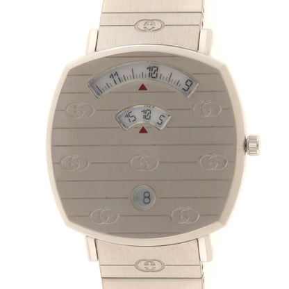 Gucci Grip 157.4 Watch Stainless Steel White Silver