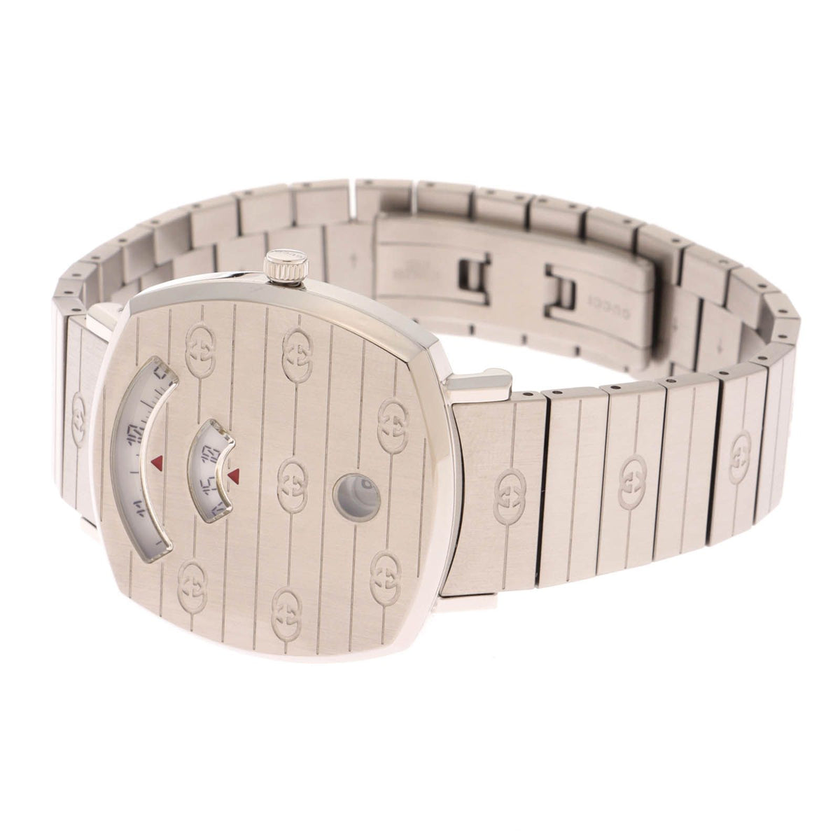 Gucci Grip 157.4 Watch Stainless Steel White Silver — view 3