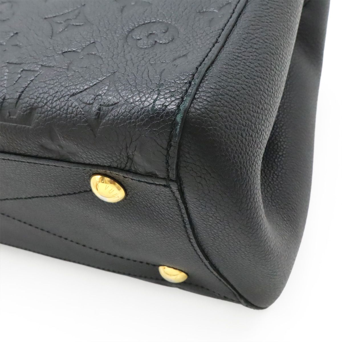 Louis Vuitton Monogram Empreinte Montaigne MM 2-Way Shoulder Bag Noir Black — view 3