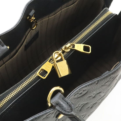 Louis Vuitton Monogram Empreinte Montaigne MM 2-Way Shoulder Bag Noir Black — view 5