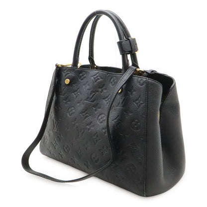 Louis Vuitton Monogram Empreinte Montaigne MM 2-Way Shoulder Bag Noir Black — view 2