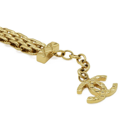 Chanel Quilted CC Logo Chain Bracelet Bag Motif Gold Plated — view 5