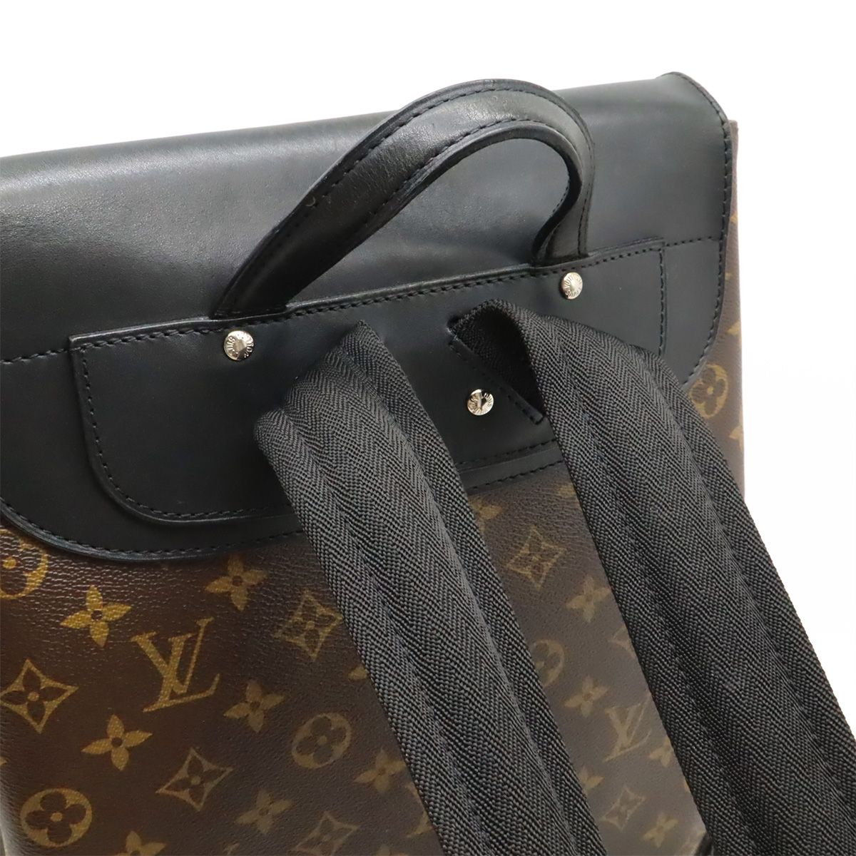 Louis Vuitton Monogram Macassar Parc Backpack Shoulder Bag — view 4