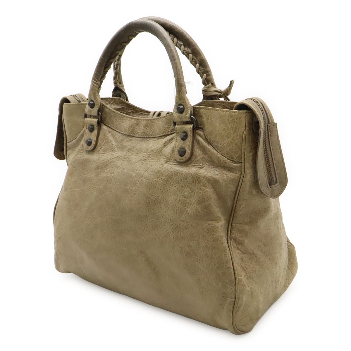 Balenciaga Classic Velo Tote Bag Leather Beige with Mirror Shop — view 2