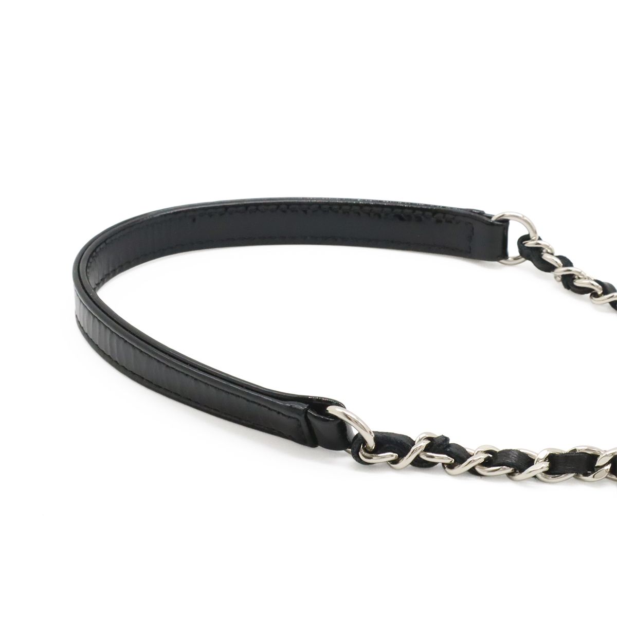 Chanel Lego Boy Plastic CC Logo Border Chain Shoulder Bag Pochette Leather — view 5