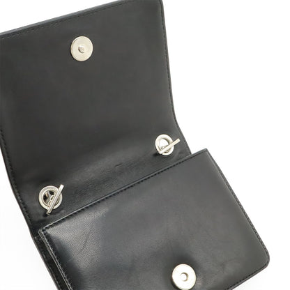 Chanel Lego Boy Plastic CC Logo Border Chain Shoulder Bag Pochette Leather — view 6