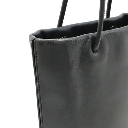 Chanel Essential Tote PM Small Logo Mini Bag Leather Black White — view 7