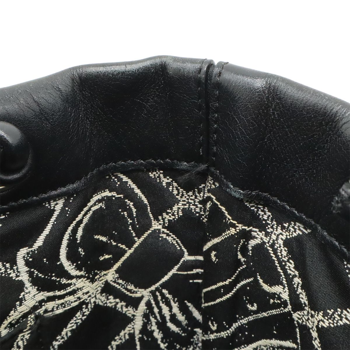 Chanel Essential Tote PM Small Logo Mini Bag Leather Black White — view 6