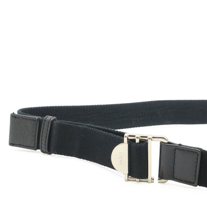 Loewe Anagram Military Bum Bag Crossbody Leather Black Silver — view 5